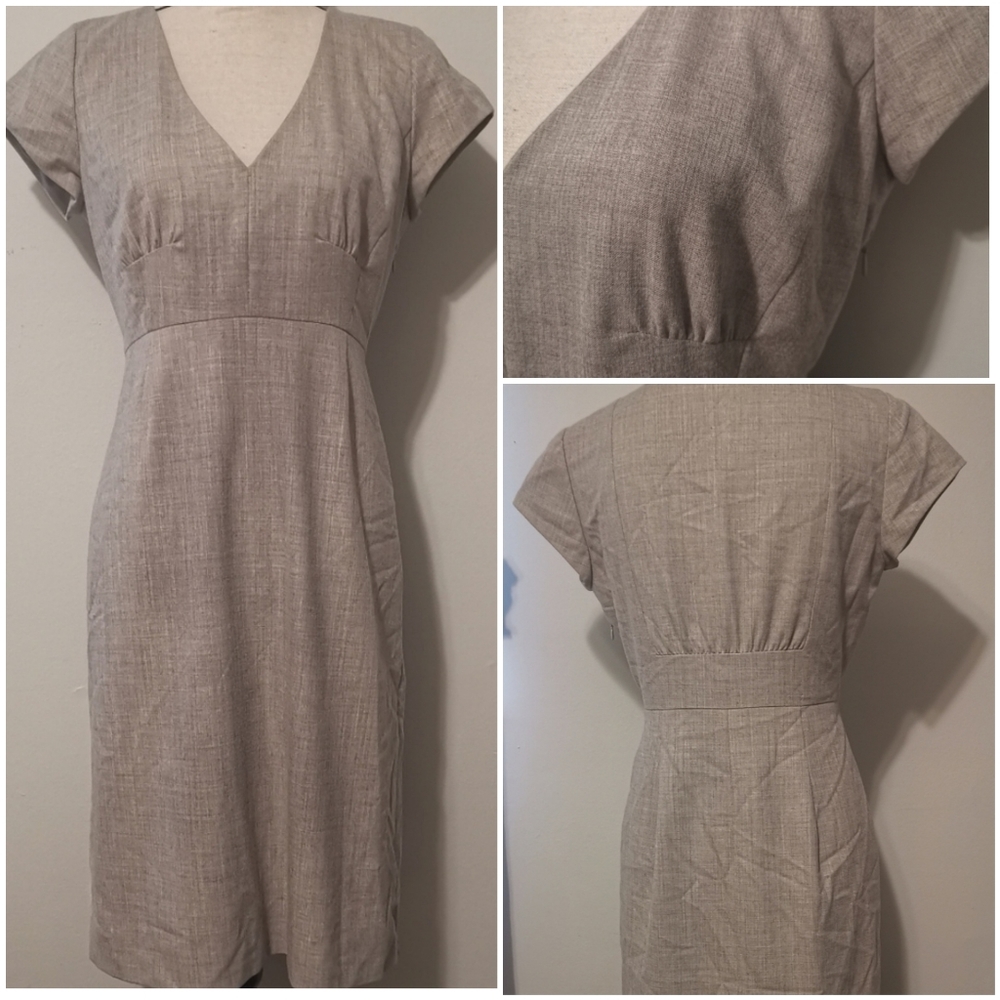 J Crew Grey Wool Dress